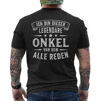 Ich Bin Dieser Legendäre Uncle T-Shirt mit Rückendruck - Geschenkecke