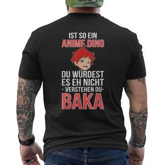 'Ist So Ein Anime Ding Nicht Understand' T-Shirt mit Rückendruck - Geschenkecke