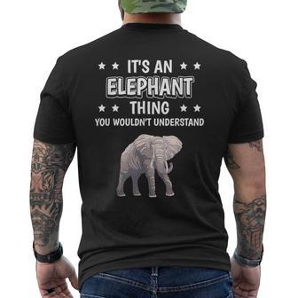 Ist So Ein Elefant Ding Lustiger Spruch Elefanten T-Shirt mit Rückendruck - Geschenkecke