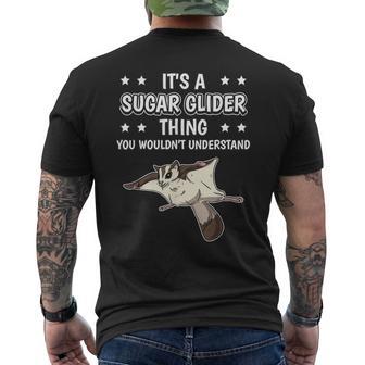 Ist So Ein Kurzkopfgleitbeutler Ding Spruch Sugar Glider T-Shirt mit Rückendruck - Geschenkecke