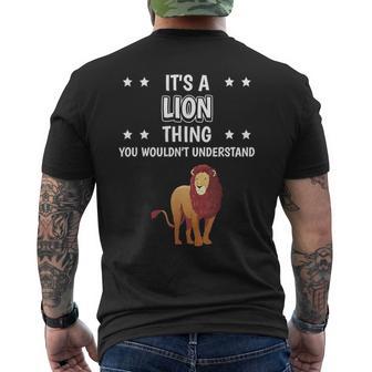 Ist So Ein Löwe Ding Lustiger Spruch Löwen T-Shirt mit Rückendruck - Geschenkecke