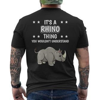 Ist So Ein Nashorn Ding Lustiger Spruch Nashörner T-Shirt mit Rückendruck - Geschenkecke