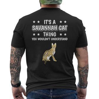 Ist So Ein Savannah Cat Ding T-Shirt mit Rückendruck - Geschenkecke