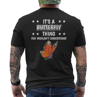 Ist So Ein Schmetterling Ding Lustiger Spruch Schmetterlinge T-Shirt mit Rückendruck - Geschenkecke