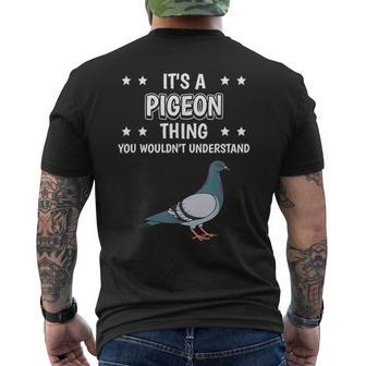 Ist So Ein Taube Ding Lustiger Spruch Tauben T-Shirt mit Rückendruck - Geschenkecke