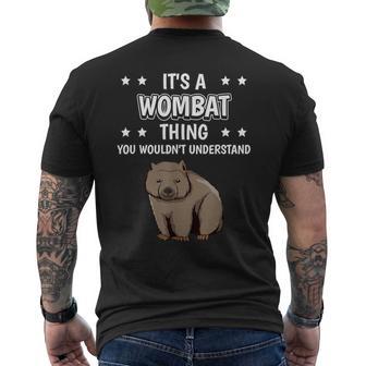 Ist So Ein Wombat Ding Lustiger Spruch Wombats T-Shirt mit Rückendruck - Geschenkecke