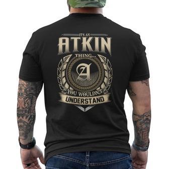 It's A Atkin Thing You Wouldn't Understand Name Vintage Men's T-shirt Back Print - Thegiftio UK