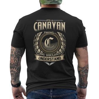 It's A Canavan Thing You Wouldn't Understand Name Vintage Men's T-shirt Back Print - Thegiftio UK