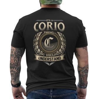 It's A Corio Thing You Wouldn't Understand Name Vintage Men's T-shirt Back Print - Thegiftio UK