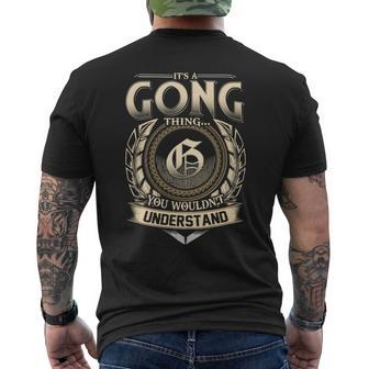 It's A Gong Thing You Wouldn't Understand Name Vintage Men's T-shirt Back Print - Thegiftio UK