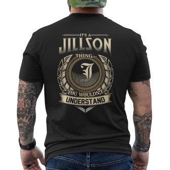 It's A Jillson Thing You Wouldn't Understand Name Vintage Men's T-shirt Back Print - Thegiftio UK