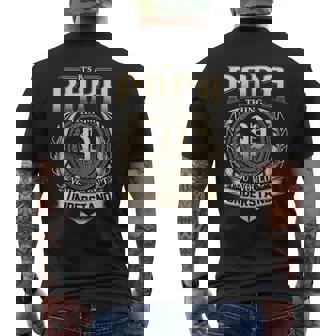 It's A Papa Thing You Wouldn't Understand Name Vintage Men's T-shirt Back Print - Thegiftio UK
