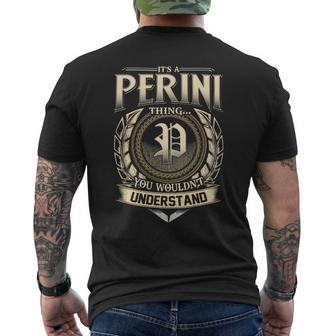 It's A Perini Thing You Wouldn't Understand Name Vintage Men's T-shirt Back Print - Thegiftio UK