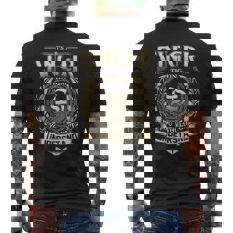 It's A Singer Thing You Wouldn't Understand Name Vintage Men's T-shirt Back Print - Thegiftio