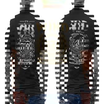 It's A Wind Thing You Wouldn't Understand Name Vintage Men's T-shirt Back Print - Thegiftio