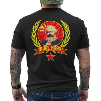 Karl Marx Soviet Communism Propaganda T-Shirt mit Rückendruck - Geschenkecke