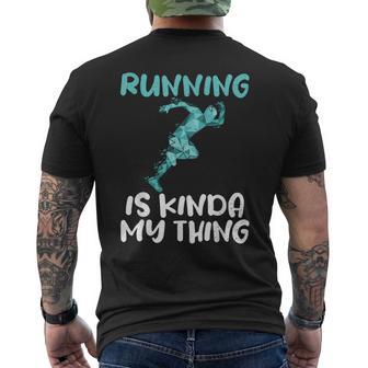 Laufen Ist Irgendwie Mein Ding Marathonläufer T-Shirt mit Rückendruck - Geschenkecke