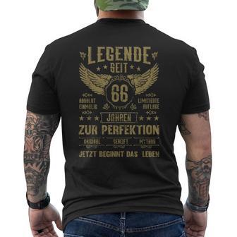 Legende Seit 66 Jahren 66Th Birthday S T-Shirt mit Rückendruck - Geschenkecke