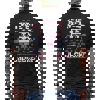 Level 85 Unlocked Gaming Addict 85th Birthday Viedo Gamer Men's Back Print T-Shirt - Monsterry