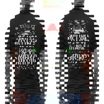 Most Likely To Nap On Christmas Family Matching Christmas Men's Back Print T-Shirt - Monsterry