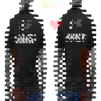 I Love Animism Heart Religious Religion Spiritual Belief Men's Back Print T-Shirt - Monsterry