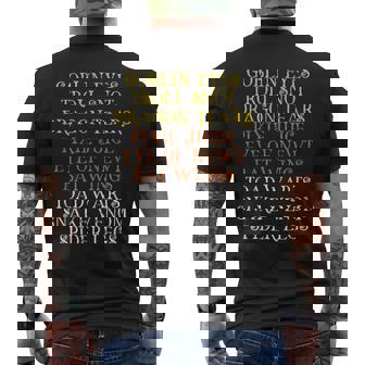 Magic Potion Ingredients Men's Back Print T-Shirt - Monsterry