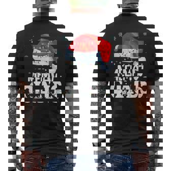 MeeMaw Claus Xmas Family Matching Grandma Christmas Men's Back Print T-Shirt - Monsterry