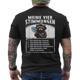 Meineier Stimmung Job Profession T-Shirt mit Rückendruck - Geschenkecke