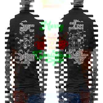 Merry Christmas Mulled Wine Booth Christmas Glow Wine Tank Top Men's Back Print T-Shirt - Monsterry