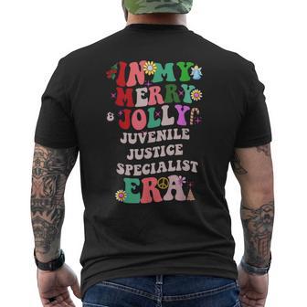 In My Merry Jolly Juvenile Justice Specialist Era Christmas Men's Back Print T-Shirt - Monsterry