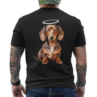 Miniature Dachshund Puppy Angel T-Shirt mit Rückendruck - Geschenkecke