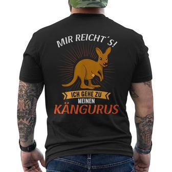 Mir Reichts Ich Gehe Zu Meinen Kängurus Kangaroo T-Shirt mit Rückendruck - Geschenkecke