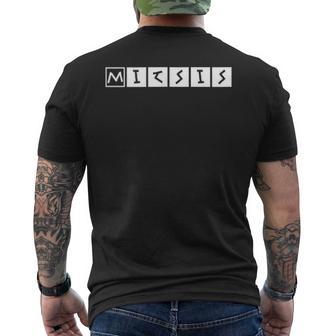 Mitsis Nachname Text Griechisch Geburtstag Oder Sport Griechenland T-Shirt mit Rückendruck - Geschenkecke