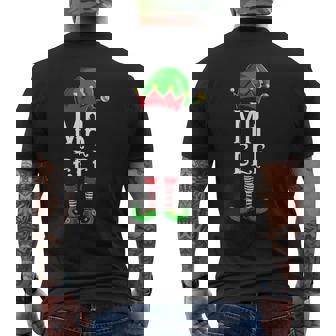 MR Elf Matching Family Group Christmas Men Daddy Men's Back Print T-Shirt - Monsterry