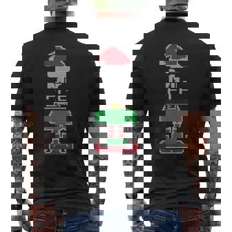 Mr Elf Shirt Christmas Men's Back Print T-Shirt - Monsterry