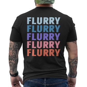 Name Flurry Personalized First Name Men's Back Print T-Shirt - Monsterry