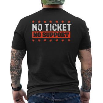 No Ticket No Support Informatik Admin Arbeit Job T-Shirt mit Rückendruck - Geschenkecke