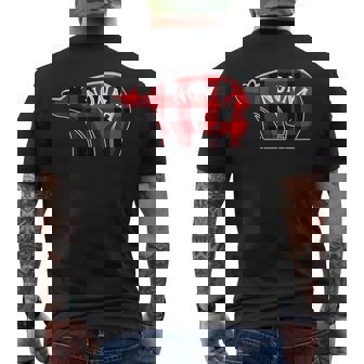 Nonna Bear Christmas Plaid Family Matching Pajama Men's Back Print T-Shirt - Monsterry