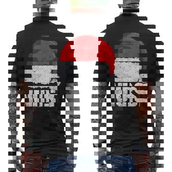 Nurse Christmas Nurse Claus Pj Nurse Pajama Family Matching Men's Back Print T-Shirt - Monsterry