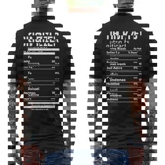 Ohio Rizzler Nutrition Facts Meme Rizz Internet Memes Gen Z Men's T-shirt Back Print - Seseable