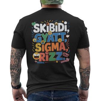 Ohio Skibidi Gyatt Sigma Rizz T-Shirt mit Rückendruck - Geschenkecke