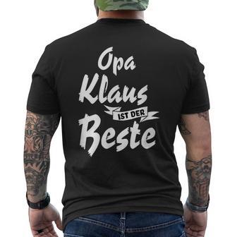 Opa Klaus Ist Der Beste S T-Shirt mit Rückendruck - Geschenkecke