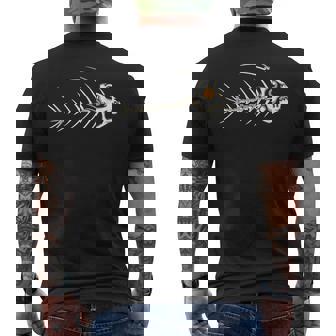Os De Squelette De Poisson T-shirt imprimé au dos - Cadeauxyz