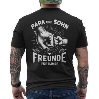 Papa Und Sohn Beste Freundeater T-Shirt mit Rückendruck - Geschenkecke