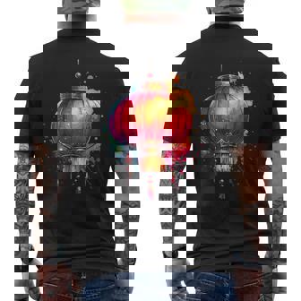 Paper Lantern Chinese Lanterns Festival Tank Top Men's Back Print T-Shirt - Monsterry