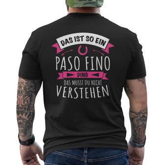 Paso Fino Pferd Pferderasse Das Ist So Ein Paso Fino Ding T-Shirt mit Rückendruck - Geschenkecke