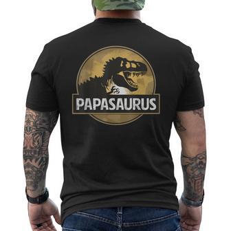 Père Fils Partenaire Papasaurus T-Rex Dinosaur T-Shirt mit Rückendruck - Geschenkecke