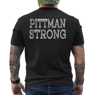 Pittman Strong Squad Family Reunion Last Name Team Custom T-Shirt mit Rückendruck - Geschenkecke