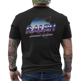 Ralph Name Aestheticaporwave 80S 90S Surname T-Shirt mit Rückendruck - Geschenkecke