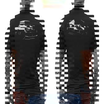 Retro 911 Silhouette Classic Car Graphic For Dad Men's T-shirt Back Print - Thegiftio